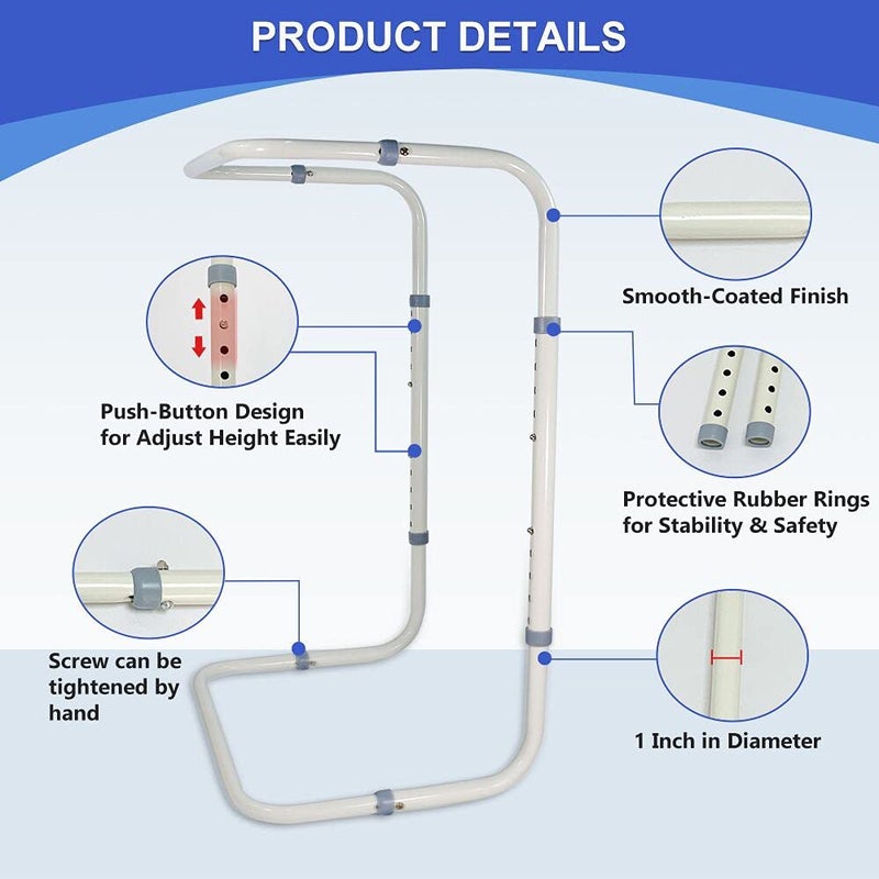 Zelen Blanket Lifter for Feet Lift Bar Sheet Riser Foot Tent Blanket Support Holder 26-34'' Adjustable Bed Cradle Assistance Device Hospital Bed Rail Accessories Leg Knee Ankle Post Surgery Recovery - Image 4